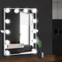 Hollywood Wall Mirror Makeup Mirror W/ Light Vanity 12 LED Bulbs Dimmable